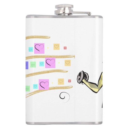 Garrafa Amor Forte garrafas Heupfles (Achterkant)