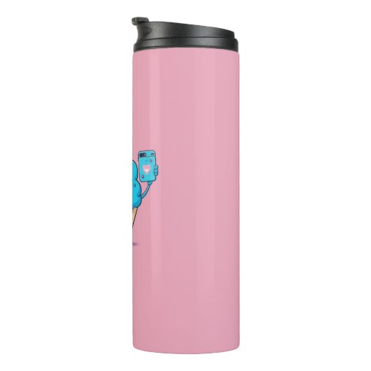 Garrafa Personalizada cupcake (Julia) Thermosbeker (Geroteerd rechts)