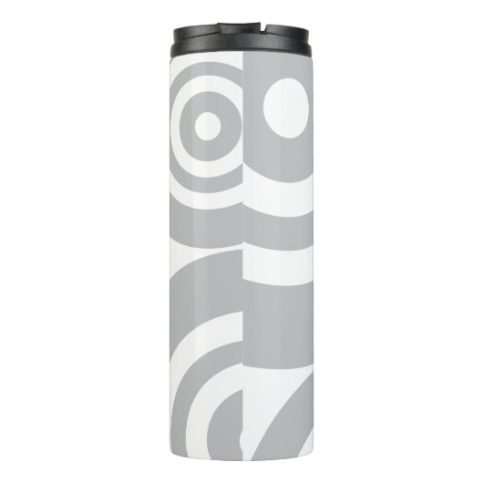 Garrafa térmica com discos cinza thermosbeker (Achterkant)