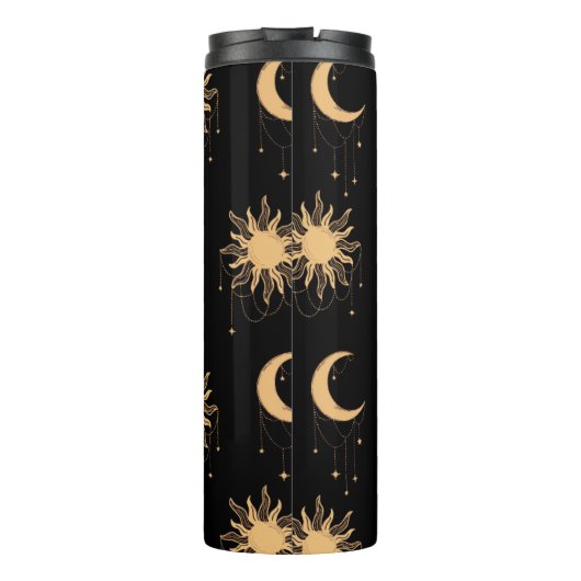 Garrafinha garrafa estampa boho  thermosbeker (Achterkant)