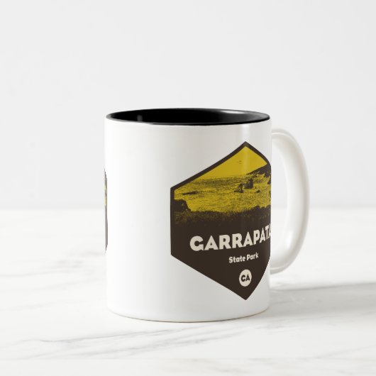 Garrapata State Park California Tweekleurige Koffiemok (Voorkant rechts)