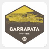 Garrapata State Park California Vierkante Sticker (Voorkant)