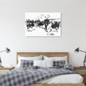 Garret brengt Billy het Kind in, 1880 Canvas Afdruk (Insitu (Slaapkamer))