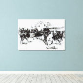 Garret brengt Billy het Kind in, 1880 Canvas Afdruk (Insitu (Houten vloer))