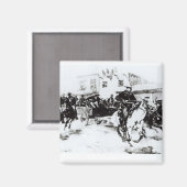 Garret brengt Billy het Kind in, 1880 Magneet (Voorkant / Achterkant)