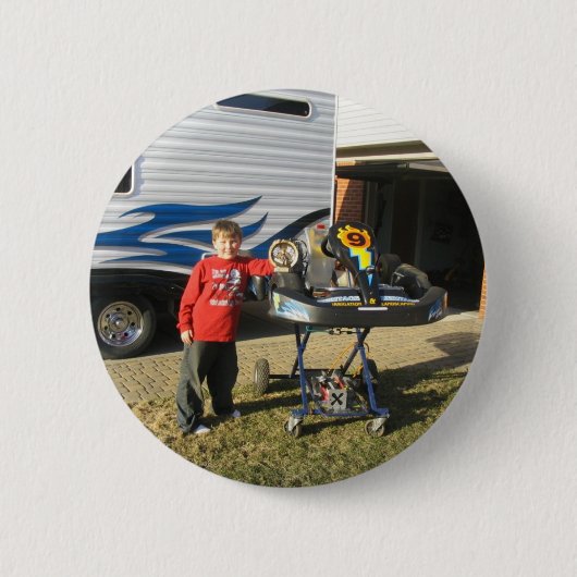 Garrett 1st-trofeeknop ronde button 5,7 cm (Voorkant)