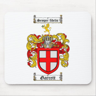GARRETT FAMILY CREST - GARRETT COAT WAPENS MUISMAT