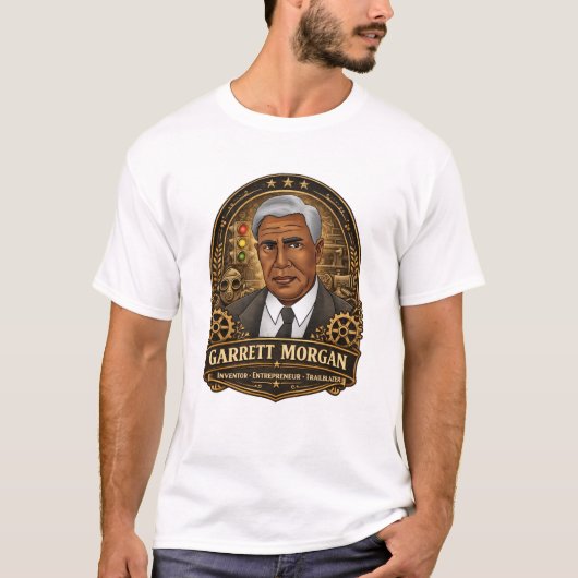 Garrett Morgan Uitvinder T-shirt (Voorkant)
