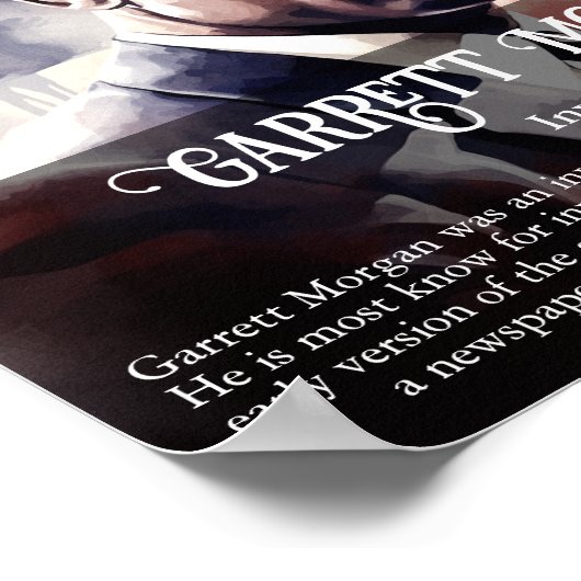 Garrett Morgan Zwart Geschiedenis Maand Klaslokaal Poster (Hoek)