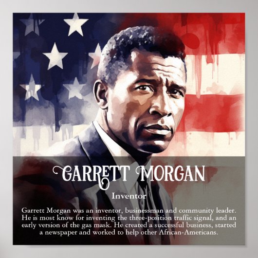 Garrett Morgan Zwart Geschiedenis Maand Klaslokaal Poster (Voorkant)