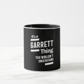 Garrett Persoonlijke naam Birthday Gift Mok (Midden)