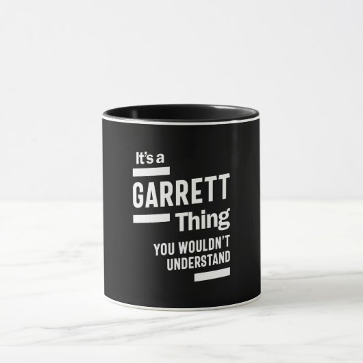 Garrett Persoonlijke naam Birthday Gift Mok (Midden)
