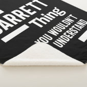 Garrett Persoonlijke naam Birthday Gift Sherpa Deken (3/4)