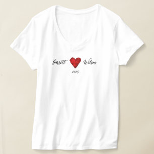 Garrett Wilson Heart Dames T-shirt