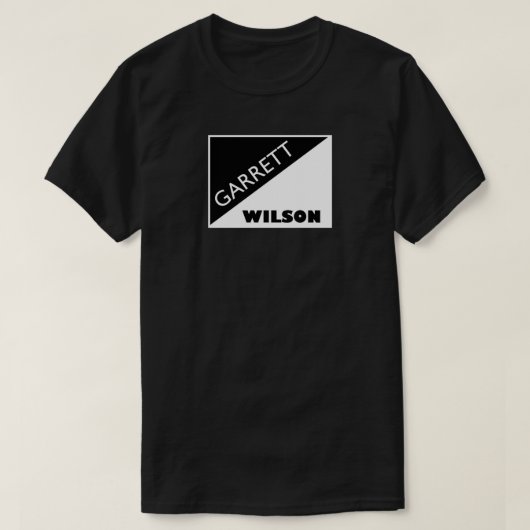 Garrett Wilson Zwart en Wit T-shirt (Design voorkant)