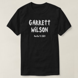 Garrett Wilson Zwart T-shirt