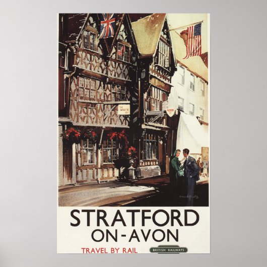 Garrick Inn en Harvard House Rail Poster (Voorkant)