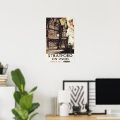 Garrick Inn en Harvard House Rail Poster (Thuiskantoor)