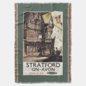 Garrick Inn en Harvard House Rail Poster Deken (Voorkant Verticaal)