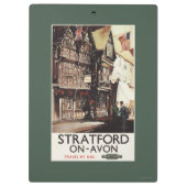 Garrick Inn en Harvard House Rail Poster Klembord (Achterkant)