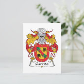 Garrido Family Crest Briefkaart (Staand voorkant)