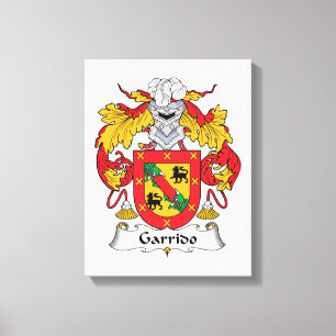 Garrido Family Crest Canvas Afdruk