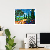 garrigue en Provence Poster (Thuiskantoor)