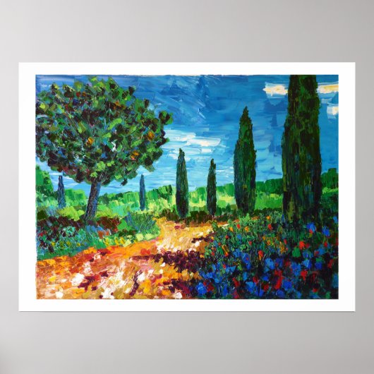 garrigue en Provence Poster (Voorkant)