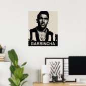 Garrincha  Portrait Poster (Thuiskantoor)