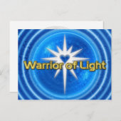 GARRIOR VAN LICHT - blauw water Briefkaart (Voorkant / Achterkant)