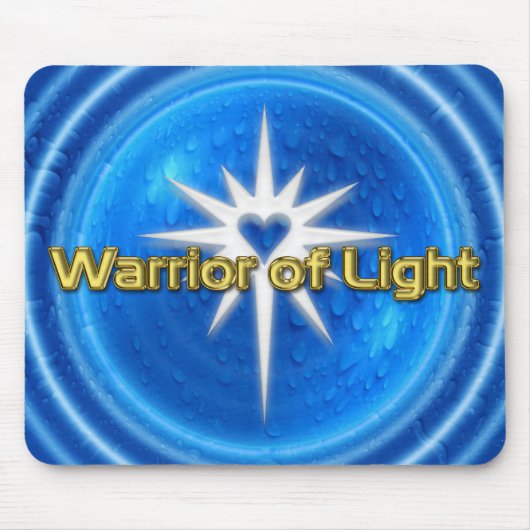 GARRIOR VAN LICHT - blauw water Muismat (Voorkant)
