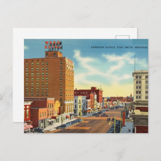 Garrison Avenue, Fort Smith, Arkansas Briefkaart (Voorkant / Achterkant)