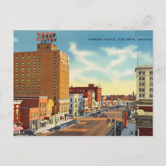Garrison Avenue, Fort Smith, Arkansas Briefkaart (Voorkant)
