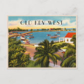 Garrison Bocht  Oude Sleutel West Florida Briefkaart (Voorkant)