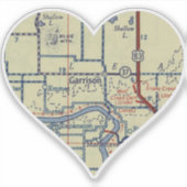 Garrison ND Map Sticker (Voorkant)