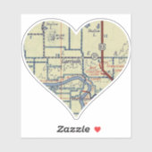 Garrison ND  Map Sticker (Vel)