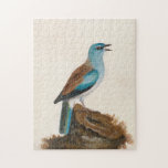 Garrulous Roller | William Lewin Legpuzzel<br><div class="desc">Garrulous Roller (before 1790) | William Lewin’s Garrulous Roller is a vibrant and meticulously detailed painting showcasing a striking brown and turquoise roller perched on a log against a minimalist neutral background. The artist masterfully captures the bird’s vivid plumage and poised stance, emphasizing its natural beauty. The understated backdrop draws...</div>