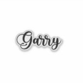 Garry Name - handgeschreven kalligrafie Sticker (Voorkant)