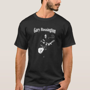 Garry Rossington Guitarist Legend Typografie Music T-shirt