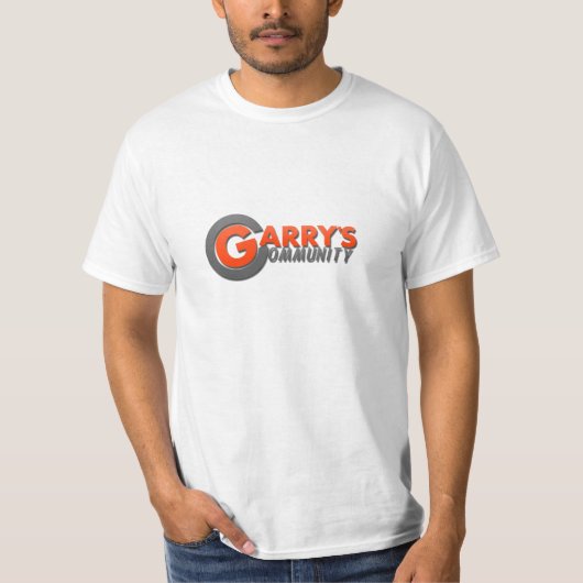 Garrys Community Oranje Logo T-shirt (Voorkant)