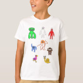 Garten Tekens Anime T-shirt (Voorkant)