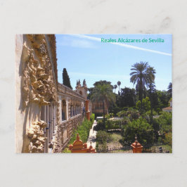 Garten von Reales Alcázares de Sevilla Briefkaart