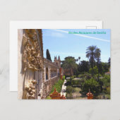 Garten von Reales Alcázares de Sevilla Briefkaart (Voorkant / Achterkant)