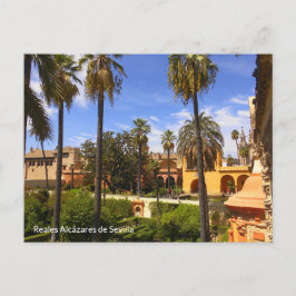 Garten von Reales Alcázares de Sevilla Briefkaart