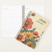 Gartenblumen Vintage Gartenarbeit Kalender Planner (Display)