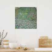 Gartenlandschaft mit Bergkuppe — Klimt (1916) Poster (Keuken)