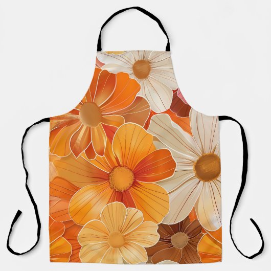 Gartenparty Retro 1970er Stil Schort (Voorkant)