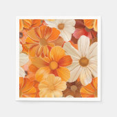 Gartenparty Retro 1970er Stil Servet (Voorkant)