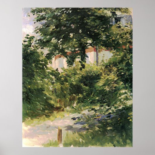 Gartenweg in Rueil Edouard Manet Poster (Voorkant)