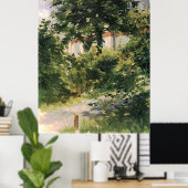 Gartenweg in Rueil Edouard Manet Poster (Thuiskantoor)